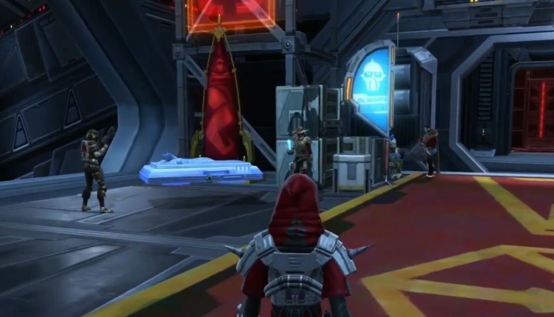 Carbonite-frozen bounty on display where the event introduction starts