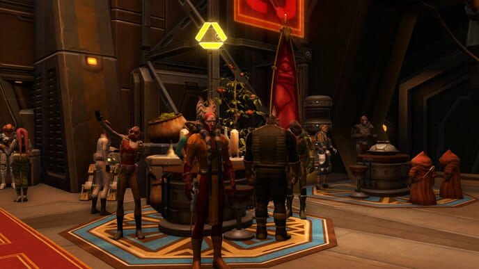 Festival Crier on the fleet with the Feast of Prosperity mission marker